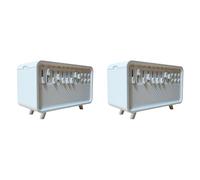 YGBWAOV 2X Diffuseur D'Arômes et d'air à Bruit Blanc, Humidificateur avec 8 Niveaux de Bruit Blanc Réglables, Veilleuse, Haut-Parleur Bluetooth