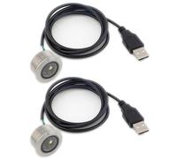 YGBWAOV 2X GM861 Interface USB 1D/2D Code à Barres QR Code Module de Scanner de Codes à Barres Filetage en Acier Inoxydable avec Lumière de Remplissage