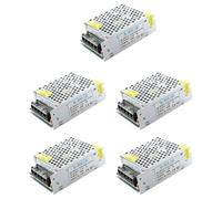 YGBWAOV 5X LED Transformateur Electronique Transfo 60W 5A 100-220V AC Vers 12V DC