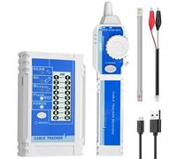 YGiTK Testeur de Câble Réseau RJ11 RJ45 pour CAT5 CAT6 CAT7 CAT8 avec Écran LCD Traqueur de Fil Multifonction Détecteur de Ligne Traceur de Câble Électrique