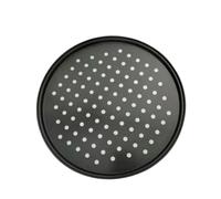 YGLONG Plaque À Pizza Antiadhésive Plaque à pizza perforée en acier carbone 25,4 cm, 28,3, 30,5, antiadhésive, ronde, multi-usages, croustillante et pétillante