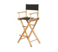 YGMNQAL Chaise De Réalisateur Polyvalente en Bois Massif, Tabouret Haut Pliable Toile, Bureau, Maquillage, Siège Portable Et Confortable