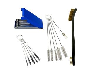 YGQ Kit de nettoyage de carburateur avec brosses de carburateur, jeu d'aiguilles et outils pour soudeurs, tronçonneuses, brûleurs de coupe, brûleurs de cuisinière, pistolets pulvérisateurs et tâches