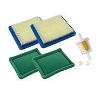 YGQ Kit filtre à air 491588s + filtre à carburant en ligne tondeuses à gazon pour Briggs & Stratton et Troy Bilt TB110, TB230 et TB210 (cartouche de filtre à air plate)