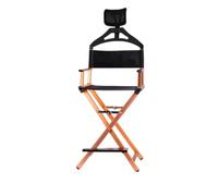 YGSGJSP Chaise de réalisateur Pliante Chaise de Maquillage Pliante portative Professionnelle en Aluminium, directeurs d'artistes cosmétiques, Peintres avec appuie-tête(Rose Gpld)