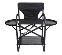 YGSGJSP Chaise de réalisateur Pliante Chaise Pliante multifonctionnelle portative extérieure d'alliage d'aluminium Facile à Transporter Directeur de Loisirs Maquillage(Black 2)