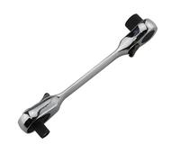 YHAILI Cliquets à 72 dents de précision, adaptateur à Double tête de 1/4 pouces liquet ergonomique de taille 99mm, outil clés à douille à cliquet