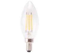 Yheonver Dimmable E12 4W COB Candle Flame Filament LED Ampoule Lampe 10 x 3,5 cm