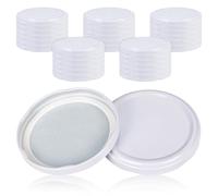 YHNDECO 30 Stück Twist Off Deckel, Schraubdeckel Für Gläser TO 82 Blanc | Schraubverschlüsse für Gläser, twist off decke für 230/350 / 435 ml / 565 ml