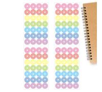 Yhsioaklo Autocollants de renforcement des trous - Protection d'œillets auto-adhésifs, autocollants robustes et pour ordinateurs portables, étiquettes renforcées pour papier A5, A6, A7