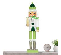 Yhsioaklo Christmas Nutcracker | Handcraft Wood Table Centerpiece 15 inch