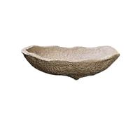 YHxFlux Soucoupes pour Pots de Fleurs Plateau décoratif en céramique Imitation Pierre, Soucoupe for Composition Florale de Bureau pour jardinières