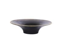 YHxFlux Soucoupes pour Pots de Fleurs Plateau Rond en céramique à Bordure dorée, Profond, de Style Chinois, for la Composition Florale intérieure et extérieure pour jardinières