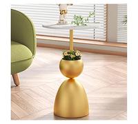 YHxFlux Table Basse Moderne Table d'appoint Ronde Moderne, Petit Bureau, Table de Chevet for décoration Salon, Chambre à Coucher pour Chambre à Coucher(Gold)