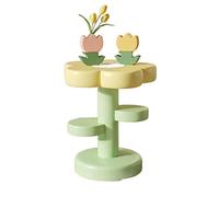 YHxFlux Table Basse Moderne Table d'appoint Unique en Forme de Fleur, Petite Table Chevet, Basse Salon et canapé 20,4 x 23,6 Pouces pour Chambre à Coucher(Yellow)