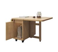 YHxFlux Table Basse Moderne Tables d'appoint Pliables, Table avec Armoire de Rangement for Salon, Petite Chevet for Chambre à Coucher, canapé Mobile, Salle Manger roulettes pour Chambre à Coucher