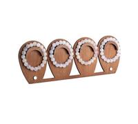 YHxFlux Tour à bijoux Présentoir de bracelets en bois à 4 fentes, porte-bijoux Présentoir