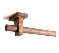 Yi Chen Tringle à rideaux moderne en bois avec 2 supports - Très résistante - 29 mm - Pour décoration d'intérieur - Sans anneaux - Longueur : 120 cm - Idéale pour un traitement élégant des fenêtres