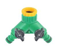 YIBOZI Connecteur de tuyau ABS 3 voies avec interrupteurs Valves Convient pour un contrôle précis des débits Systèmes d'irrigation de jardin Connecteur de tuyau