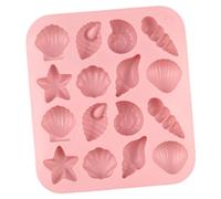 YIBOZI Moules en silicone en forme d'étoile de mer, coquillages, outils de cuisson, mousses et gâteaux pour la fabrication de chocolat, bonbons, bougies, savons