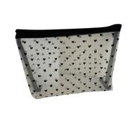 YIBOZI Pochettes de rangement transparentes en maille de grande capacité pour cosmétiques, accessoires de voyage, avec intérieur spacieux