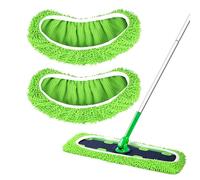 Yicotira Tampons en microfibre réutilisables pour balai Swiffer XL - Lot de 2 chiffons de balayage à sec XL et recharges de tampons humides - Chiffons de nettoyage très résistants pour le nettoyage du