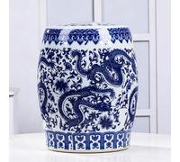 Yidlkecqey Grand bocal hermétique en céramique pour le stockage du riz avec couvercle, distributeur de grains hermétique pour cuisine avec couvercle(Style B,25KG)