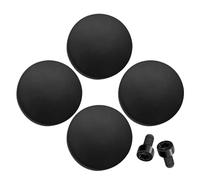 Yidueace Lot de 4 boutons de sonnette de porte ronds - Bouton poussoir - Kit de réparation de sonnette vidéo - Accessoires de bague de rechange pour couvercle de porte - Amélioration de la sécurité à