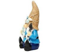 YIGZYCN Petite figurine de nain de plage en résine - Décoration d'intérieur parfaite pour le thème côtier