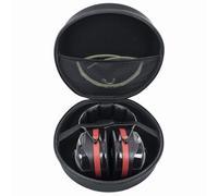 YIIWAY Étui Rigide Housse Coque Compatible avec Casque Anti Bruit 3M Peltor Optime I/Optime II/Optime III/Bull's Eye/SportTac/Kid / X5A / X4A / X2A / X1A, Étui Seulement - Noir YC80084