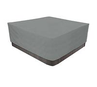 YIJIEHH Housse pour Bain À Remous Carrée De Jardin, Bache De Protection pour Piscine en Tissu Oxford 210D Étanche Protector-Spa - Imperméable, Anti-poussière, Anti-UV-Gray Gris||240x240x85cm