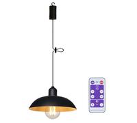 YIKEGE LICHT Suspension industrielle avec télécommande à piles - Lampe suspendue sans électricité - Lanternes d'extérieur - Lampions pour pavillon de jardin balcon - Décoration de Noël - Cadeau
