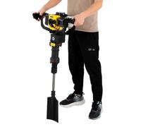 Yikmid 52 CC 2 temps 1900 W Excavatrice de jardin portable à essence manuelle avec pelle 15-45 J Pelle pour plantes d'arbres