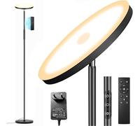 Yikuneng Lampadaire sur Pied Salon, 3600LM 36W LED Lampe sur Pied Super Lumineux, 2700K-6500K Dimmable Lampadaires avec Télécommande et Contrôle Tactile, Lampadaire Haut pour Salon Chambre et Burea