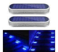 YiLaie Lampe Solaire Exterieur, Lampe Solaire Exterieur Jardin 360 ° LED Lumiere Solaire Exterieur IP68 étanche Avec Auto On/Off Decoration Jardin Exterieur, 40 Lm Lumière bleue Lampe Solaire, 2 pcs
