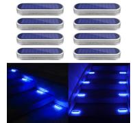 YiLaie Lampe Solaire Exterieur, Lampe Solaire Exterieur Jardin 360 ° LED Lumiere Solaire Exterieur IP68 étanche Avec Auto On/Off Decoration Jardin Exterieur, 40 Lm Lumière bleue Lampe Solaire, 8 pcs