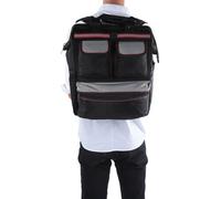 YILEQI ? Oxford Cloth Tool Bag Multifunctional Repair Tools Storage Backpack Organizer (Black)