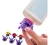 Yilu Lot de 6 bouchons inversés en plastique pour bouteille d'épices, gel douche, shampooing, anti-fuite pour cuisine, salle de bain