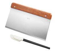 Yimomoyi Coupe Pate, Carte à Pâte en Acier Inoxydable 25 cm Grande, Racloir à Pâte pour Pain, Pizza, Pâtisseries, Légumes, Couteau à Pâte pour Portionner, Couper et Racler Facilement