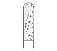 Treillis floral zen" Yin and Yang" 0,35 x 1,50 m - Marron