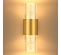 YindaLux Applique Murale Intérieur 4W 400LM, LED Moderne Applique tactile 2700K 3000K 4000K, Veilleuse Gradable pour chambre couloir salon escaliers(Or)