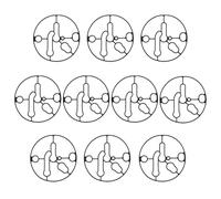 YINETTECH 10 Joints de Cuve de Carburateur à Flotteur 695426 697978 Compatible avec Briggs & Stratton