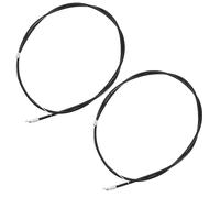 YINETTECH Lot de 2 câbles d'accélérateur pour tondeuse à gazon, accessoires pour tondeuse à gazon, longueur du tube de 131 cm, caoutchouc et métal