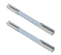 YINETTECH Lot de 2 tiges de broche de poignée de porte 6,9mm x 110mm Tige de broche de serrure de poignée de porte Cylindre de serrure Goupille de fixation en acier massif Barre de broche carrée pour