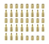 YINETTECH Lot de 20 broches d'alignement de feuilles de table avec douilles en alliage de zinc pour meubles en bois, armoire, table, chaise