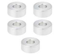YINETTECH Lot de 5 entretoises de boulons M10 en aluminium 10,5 mm DI x 24 mm DE D x 10 mm L pour soutenir l'isolation du positionnement et l'absorption des chocs