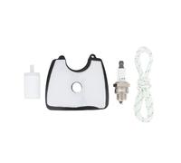 YINETTECH Souffleur de Feuilles Filtre à Air Filtre à Carburant Bougie Corde Lanceur Kit de Révision Compatible avec Husqvarna 125BV oem 545112101-0