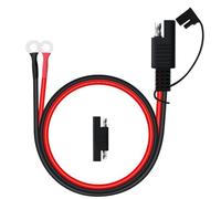 YINGAYOU Connecteur SAE Batterie Moto 10AWG 30A SAE vers O Ring 8mm 12V 24V pour Moto, Solar Panel, Voiture, Bateau (10AWG, 0.3 m)