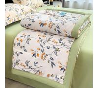 Yinghesheng Couette ete d'Été 100% Coton, Réversible Couette Legere et Fine imprimée Couleur pour Lit 2 Personnes -Lit avec Motifs Imprimés,C,150x200cm