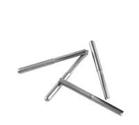 Yinhing 10 Pièces 3.175mm Fraise en Bout CNC Fraise Double Droite Flûte Carbure de Tungstène Haute efficacité pour le Travail du Bois Gravure PVC Acrylique